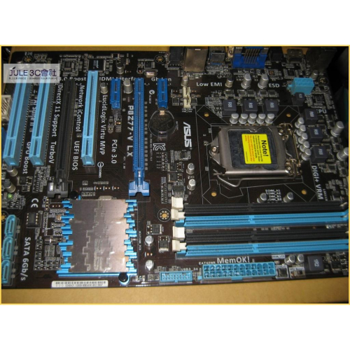 JULE 3C會社-華碩ASUS P8Z77-V LX Z77/DDR3/極致超頻/良品/ATX/1155 主機板