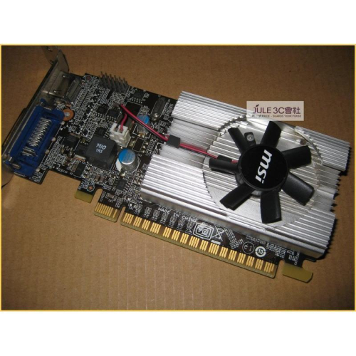 JULE 3C會社-微星MSI N210-MD1G/D3 GT210/DDR3/1GB/短卡/短檔板/小機殼用 顯示卡