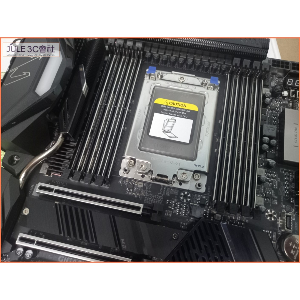 JULE 3C會社-技嘉 TRX40 AORUS MASTER 16+3相電源/全數位/散熱裝甲/sTRX4 主機板-細節圖3