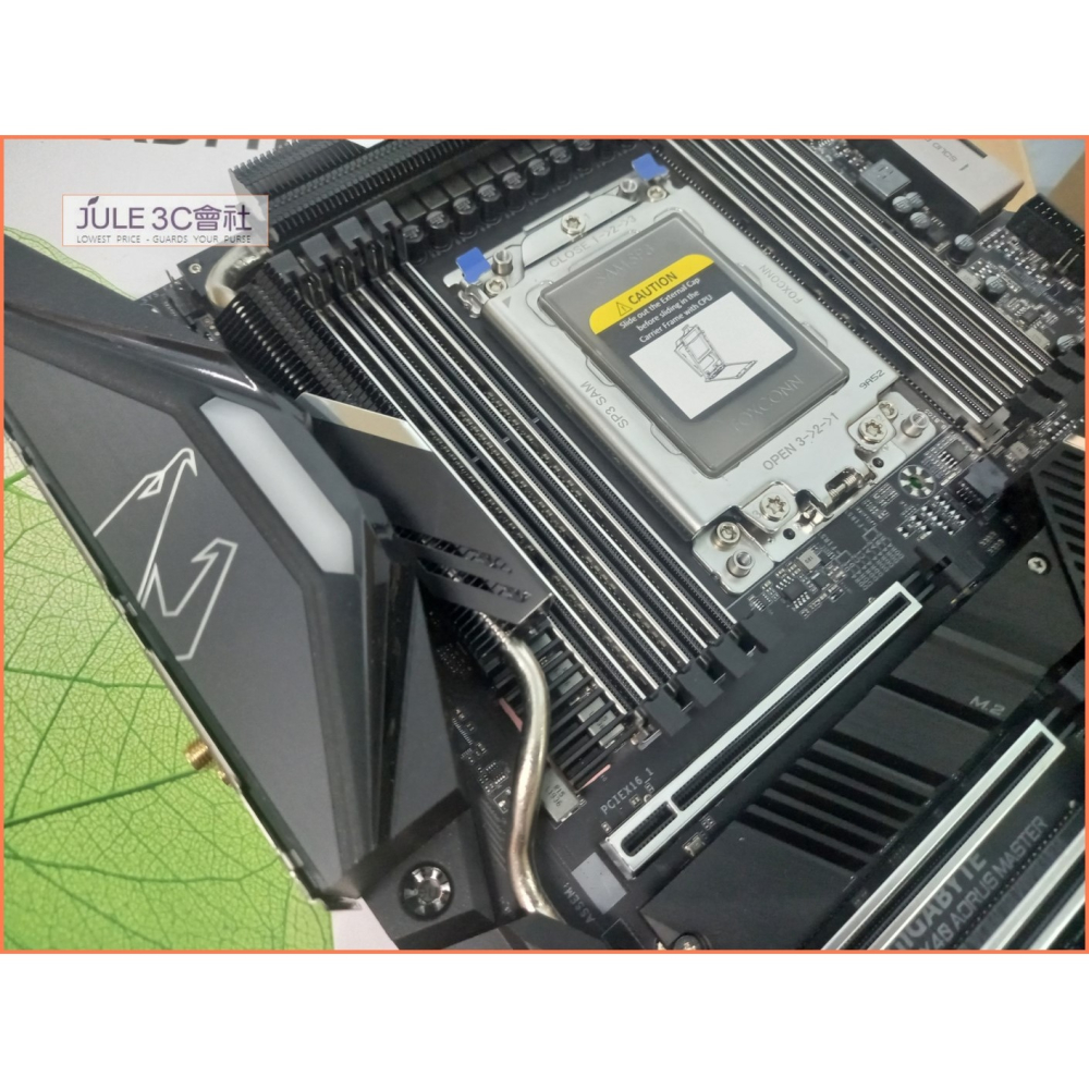 JULE 3C會社-技嘉 TRX40 AORUS MASTER 16+3相電源/全數位/散熱裝甲/sTRX4 主機板-細節圖5
