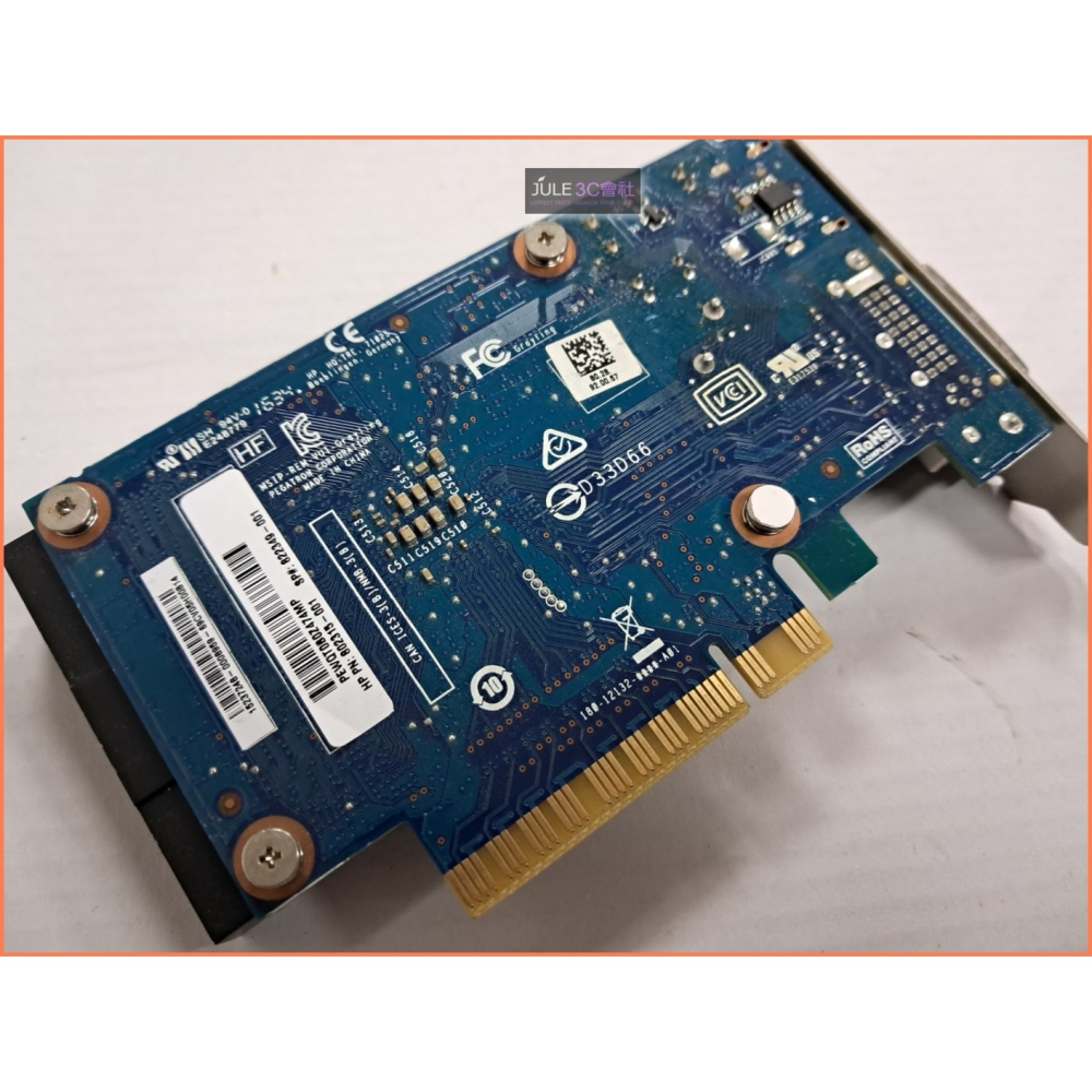 JULE 3C會社-惠普HP NVIDIA GT730/DDR3/2GB/DP/DVI/短卡/良品/PCIE 顯示卡-細節圖4