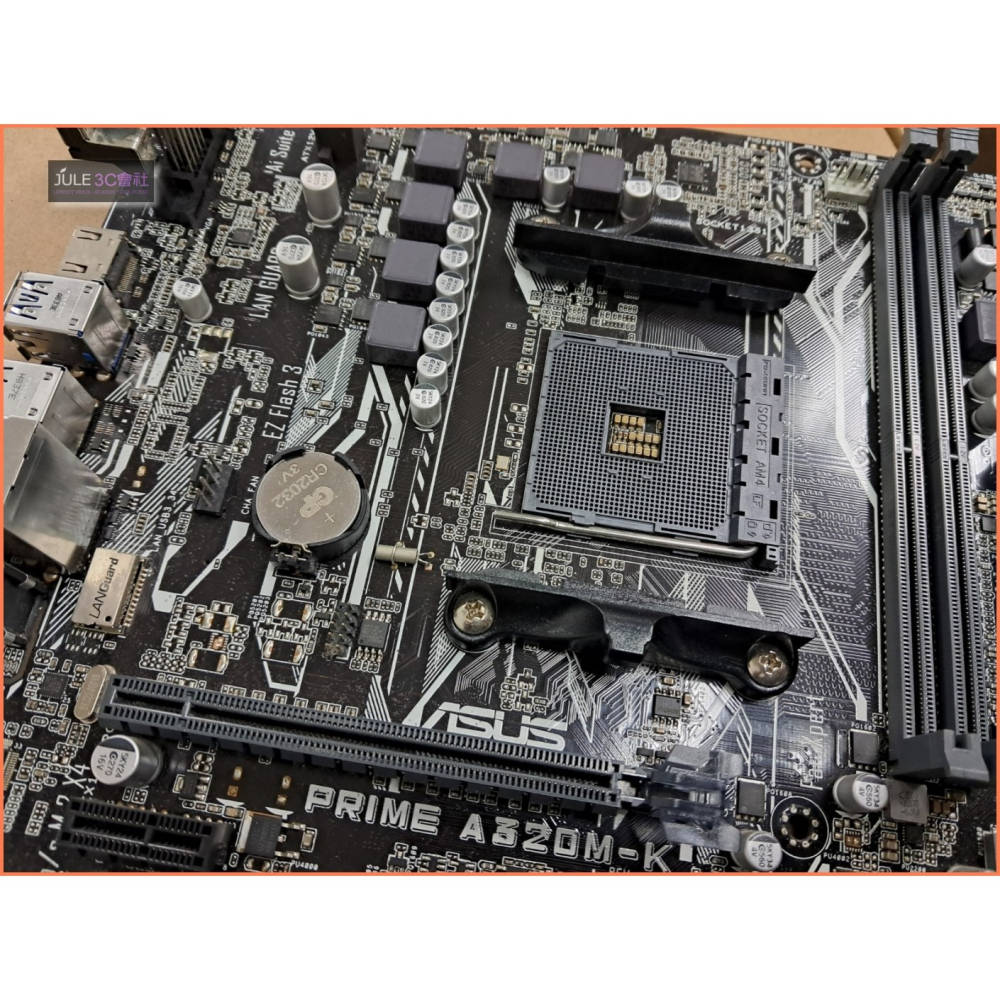 JULE 3C會社-華碩 PRIME A320M-K A320/D4/全系列Ryzen/軍規/良品/AM4 主機板-細節圖4