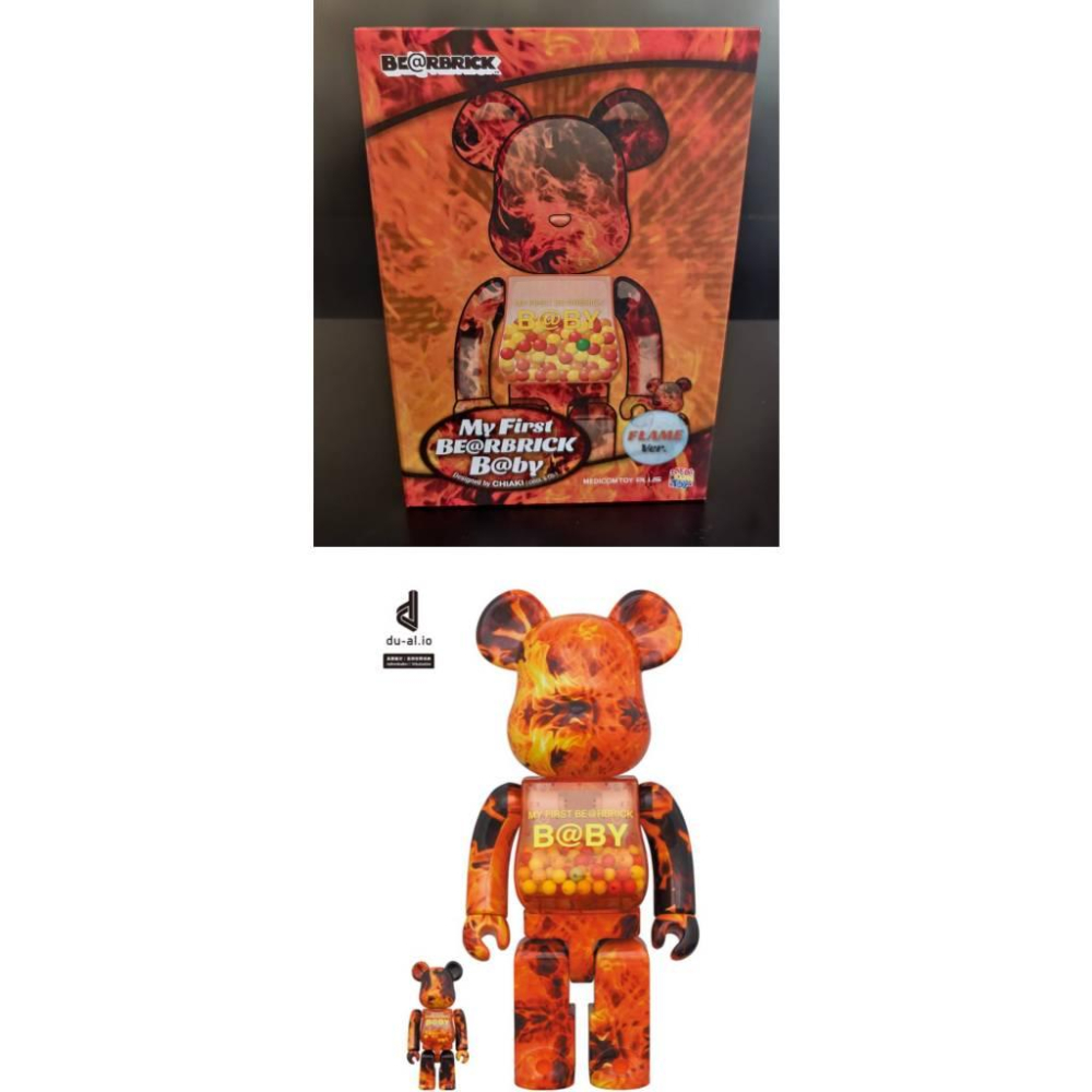 MY FIRST BE@RBRICK B@BY FLAME Ver. 100％ & 400％ - 瘋科技【全球 My First BE@RBRICK B@by FLAME ver.