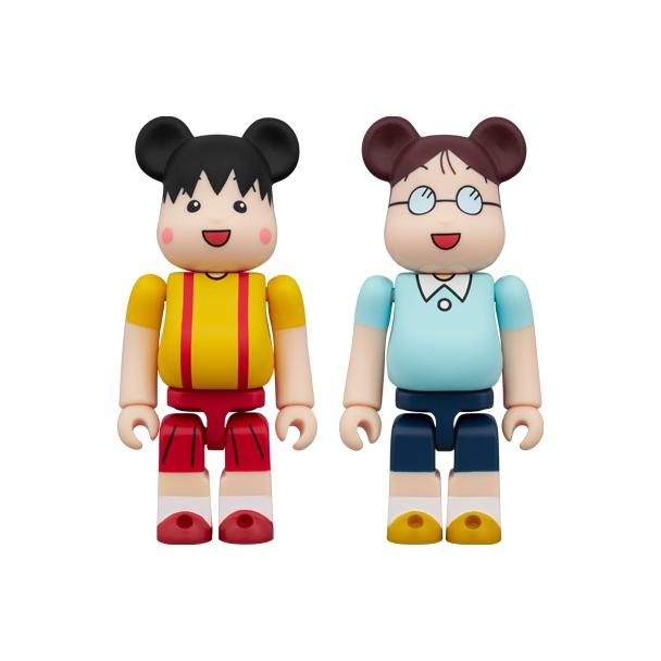 BE@RBRICK まる子 & たまちゃん 2PCS SET 100% 櫻桃小丸子 100% 小玉 100%-細節圖2