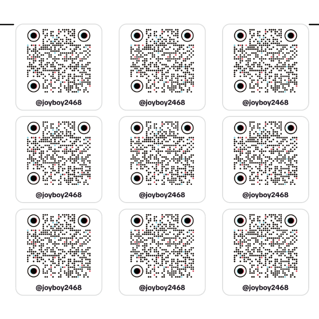 客製化 抖音 tiktok YOUTUBE LINE 臉書 QR碼 防水 PVC 霧面 貼紙！-細節圖3