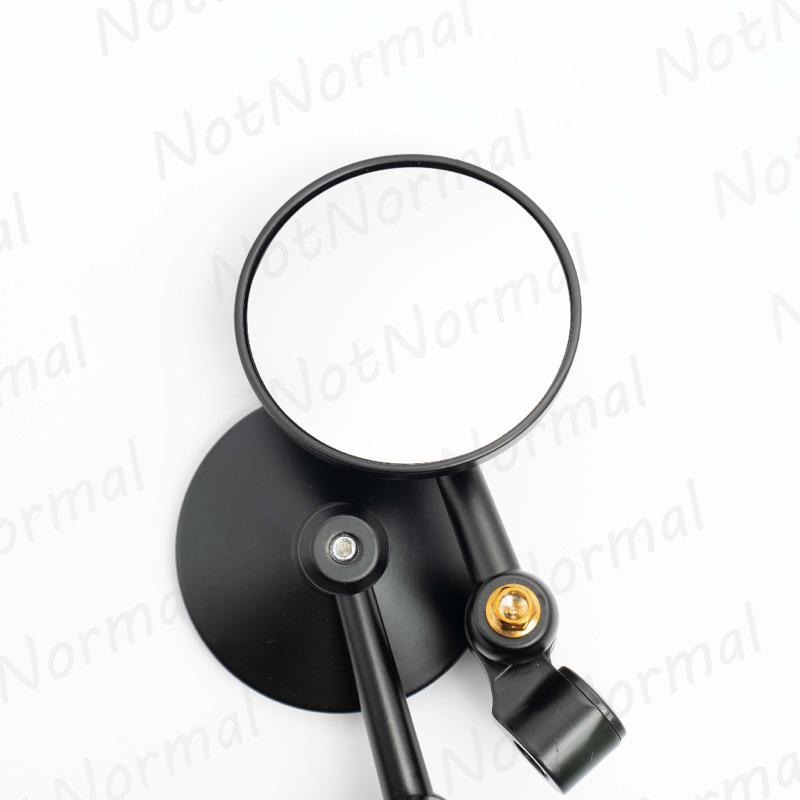 【NotNormal】附發票 帥哥鏡 山道鏡 迷你圓鏡 CNC 賽道鏡 罰單鏡 短版後照鏡 MG後照鏡 迷你後照鏡 可調-細節圖3