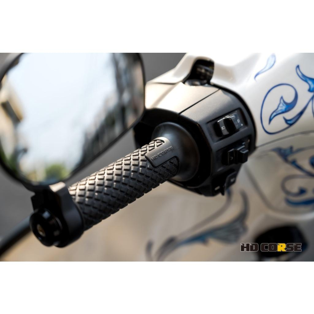 【NotNormal】附發票 HD CORSE 握把套 復古 Cafe racer 握把 開孔握把 橡膠握把套 菱格握把-細節圖3