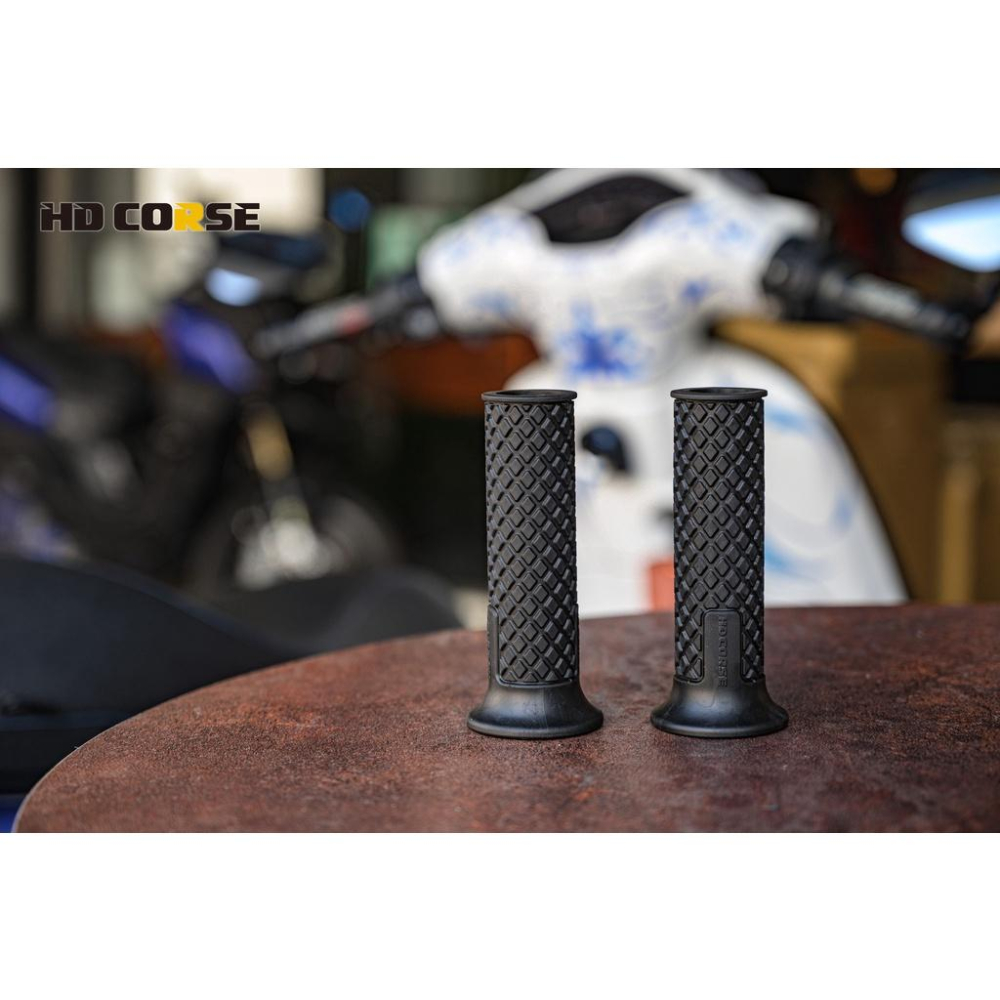 【NotNormal】附發票 HD CORSE 握把套 復古 Cafe racer 握把 開孔握把 橡膠握把套 菱格握把-細節圖4