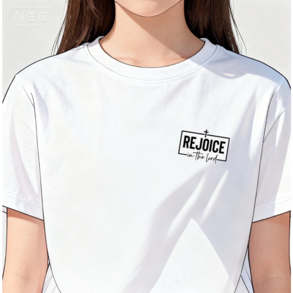 【Rejoice in the Lord｜日本進口 100% 純棉 T-shirt】-細節圖2