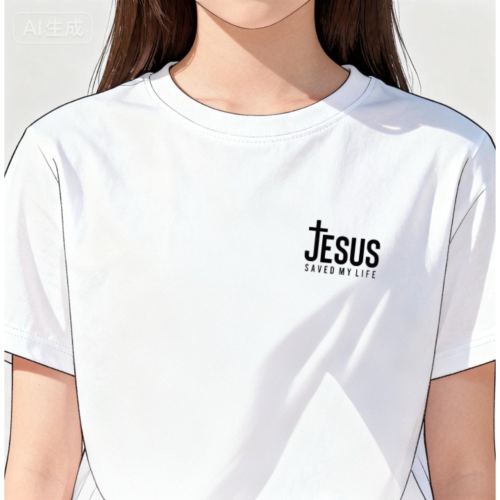 【JESUS SAVE MY LIFE｜日本進口純棉中性 T-shirt】-細節圖2