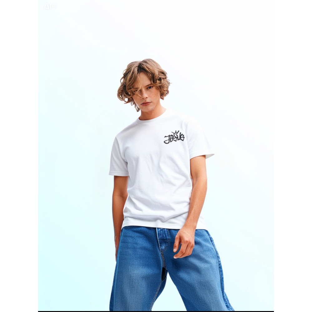 【JESUS 字體中性 T-shirt｜日本進口 100% 純棉】-細節圖3