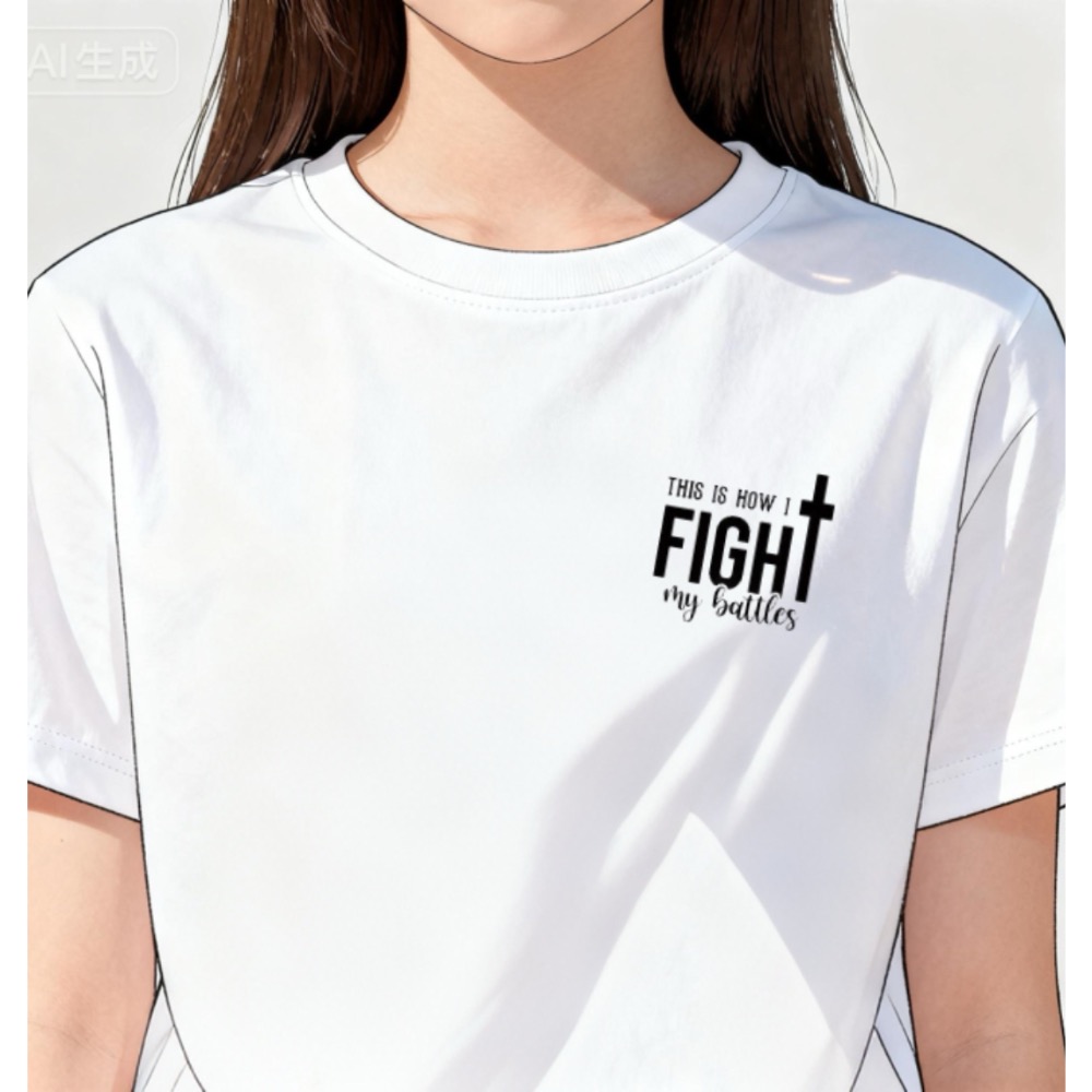 【This Is How I Fight My Battles｜日本進口 100% 純棉中性T-shirt】-細節圖3