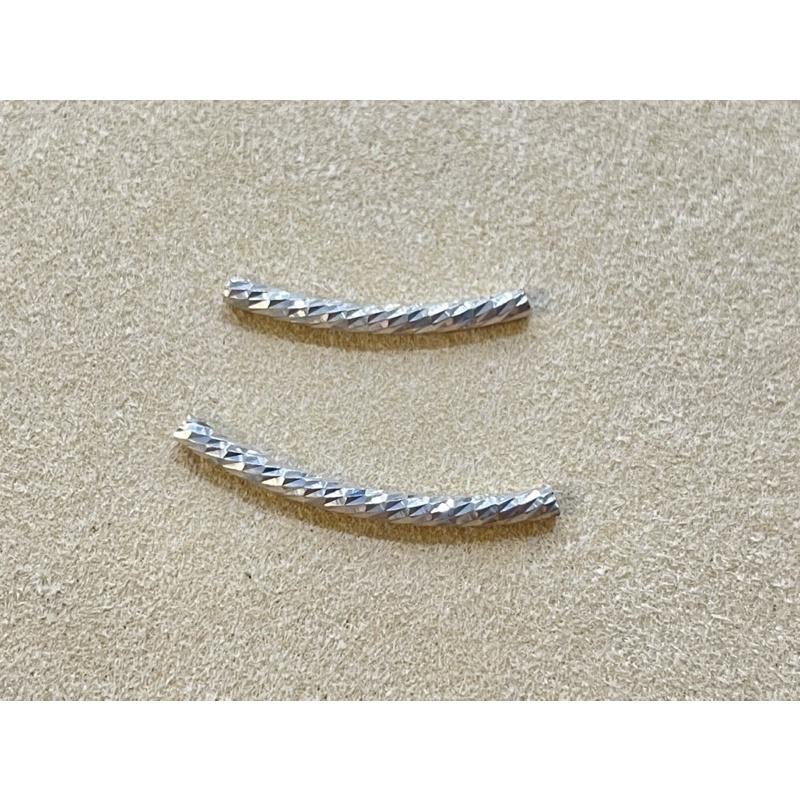 遇見~2️⃣4️⃣小時出貨 925銀管 925配件 車花銀管 銀飾 手作 配件 銀管配件 diy 一隻價-細節圖2