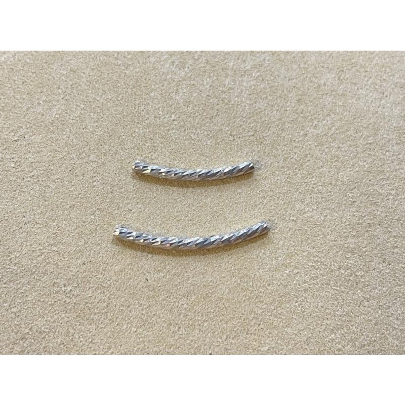 遇見~2️⃣4️⃣小時出貨 925銀管 925配件 車花銀管 銀飾 手作 配件 銀管配件 diy 一隻價-細節圖3
