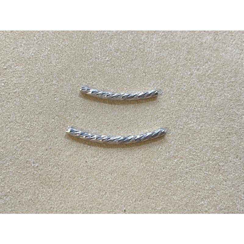 遇見~2️⃣4️⃣小時出貨 925銀管 925配件 車花銀管 銀飾 手作 配件 銀管配件 diy 一隻價-細節圖4