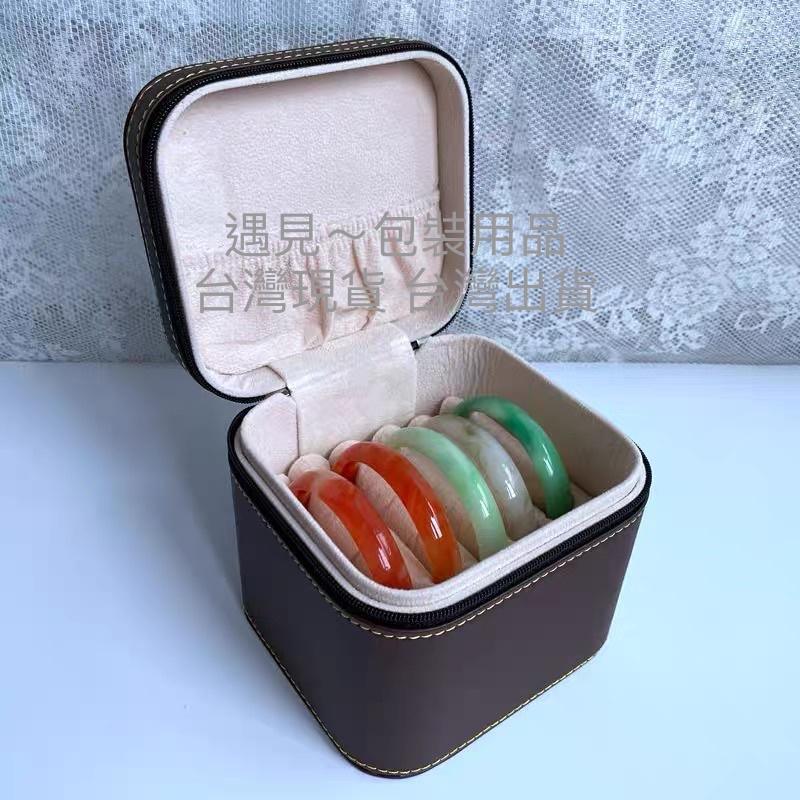 遇見～首飾收納盒/旅行手鐲盒/旅行飾品盒/7位鐲子盒/直播用品/擺攤用品/翡翠玉鐲箱/新款-細節圖2