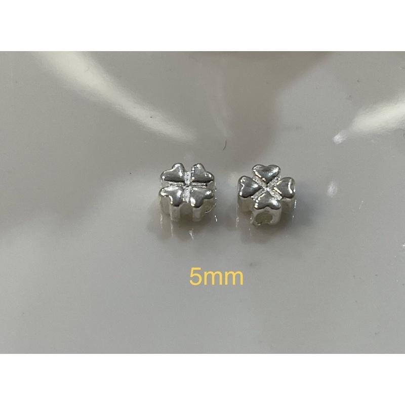 遇見～925純銀 純銀配件 925銀 通孔 銀配件 串珠配件 手作 diy 銀飾花朵 銀飾小花 通孔配件 小花 花-細節圖2