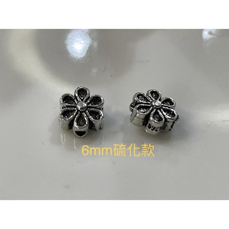 遇見～925純銀 純銀配件 925銀 通孔 銀配件 串珠配件 手作 diy 銀飾花朵 銀飾小花 通孔配件 小花 花-細節圖5
