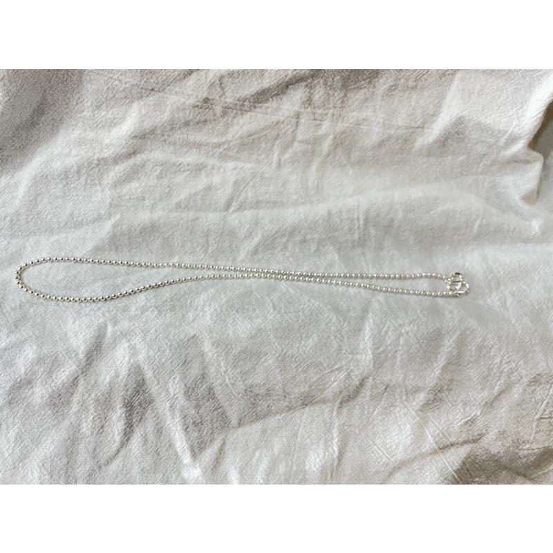 遇見～純銀990 40cm 純銀項鍊 鎖骨鏈 純銀項鏈 銀鍊 童鍊 珠鍊 比925銀含量高-細節圖6