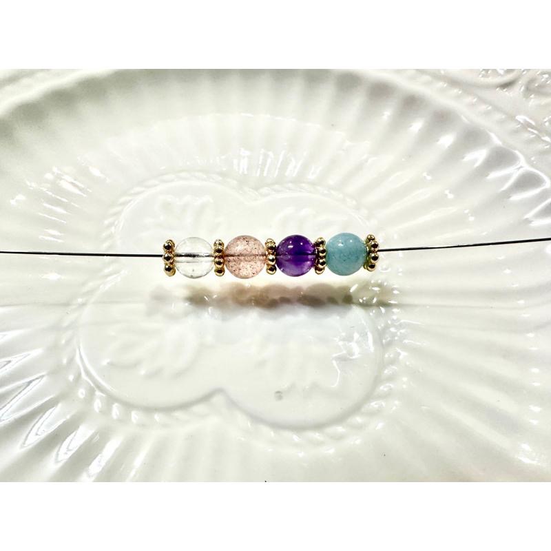 遇見～14K包金 保色 大孔 雪花隔片 花片 隔片 手鍊項鍊 耳飾配件diy手工墊片串珠-細節圖4