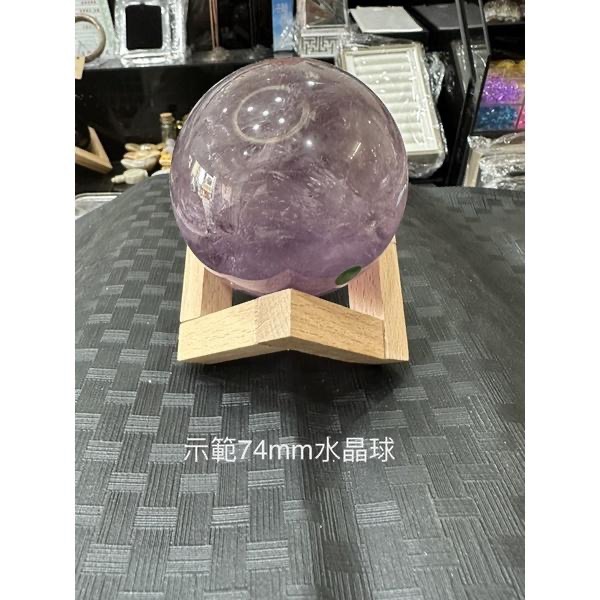 遇見～水晶球座 球座 球架 展示架 球座 木頭架 木頭球架 水晶球展示架 水晶球底座-細節圖4