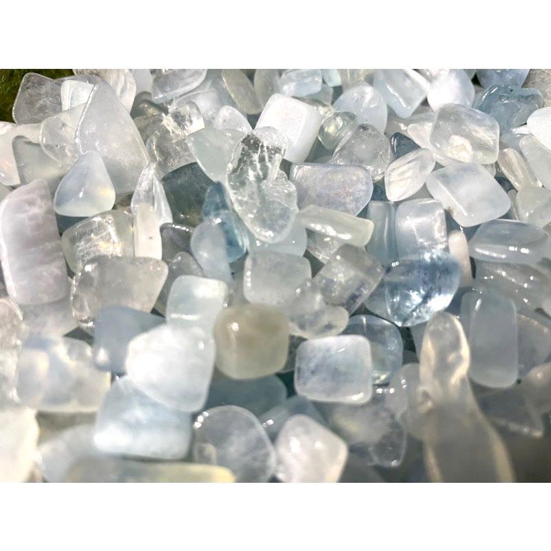 遇見～天然水晶 兩款等級 頂級海藍寶 碎石水晶 消磁水晶-細節圖8