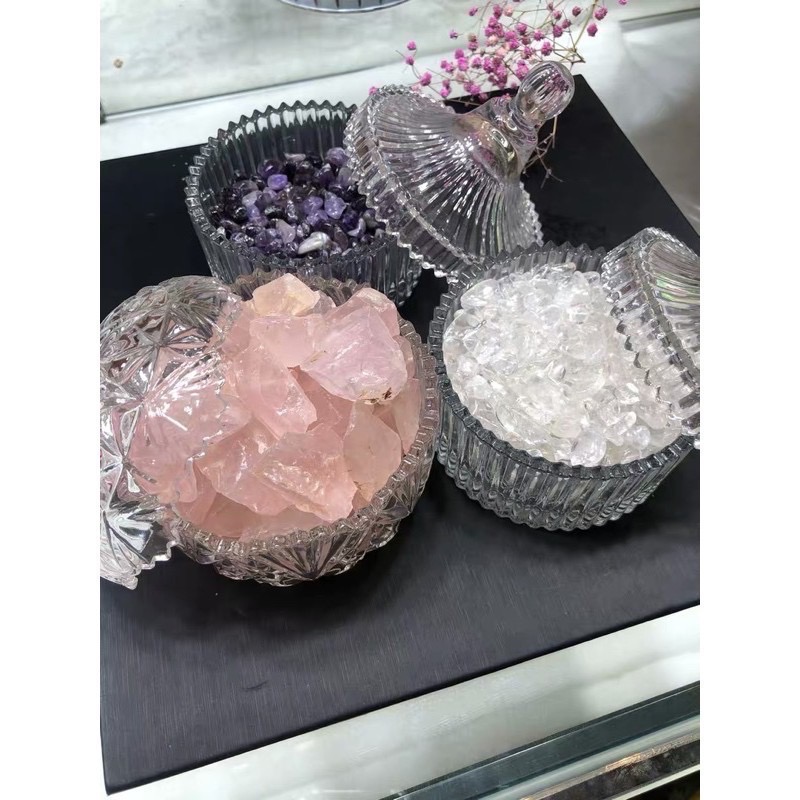 ￼遇見～水晶消磁碗 消磁盎 消磁碗  水晶消磁碗 玻璃材質 水晶碗 水晶消磁容器 淨化盆 台灣現貨-細節圖6