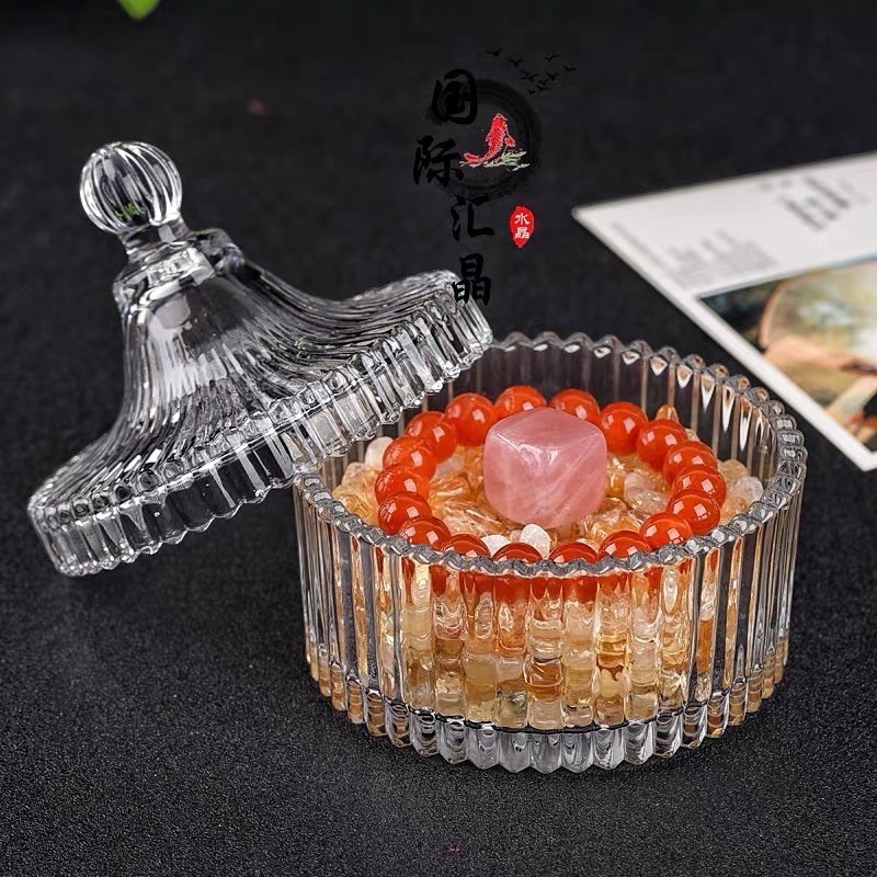 ￼遇見～水晶消磁碗 消磁盎 消磁碗  水晶消磁碗 玻璃材質 水晶碗 水晶消磁容器 淨化盆 台灣現貨-細節圖7