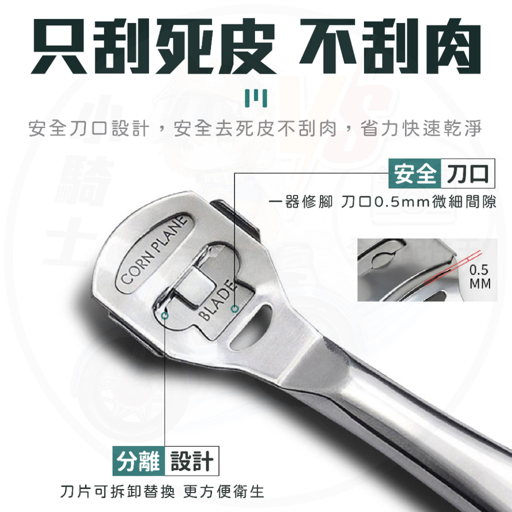 [24H發貨][台灣現貨] 腳皮刀【送10刀片】刮腳器 去腳皮 搓腳皮 腳皮刀片 腳皮器 磨腳皮器 居家用品 生活-細節圖3