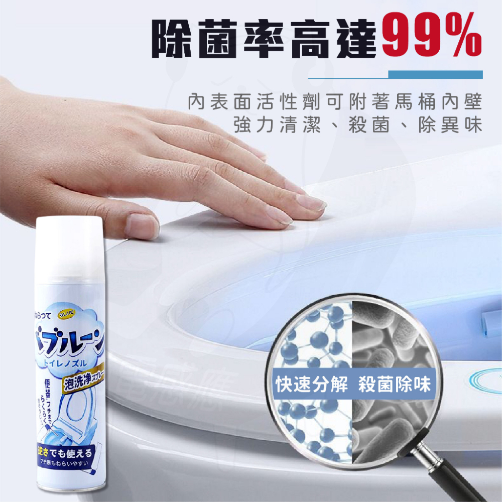 日本熱銷 潔淨泡泡慕斯 [24H發貨][台灣現貨] 馬桶泡泡慕斯 馬桶清潔泡泡慕斯 廁所除臭 多功能廁所清潔劑 馬桶清潔-細節圖5