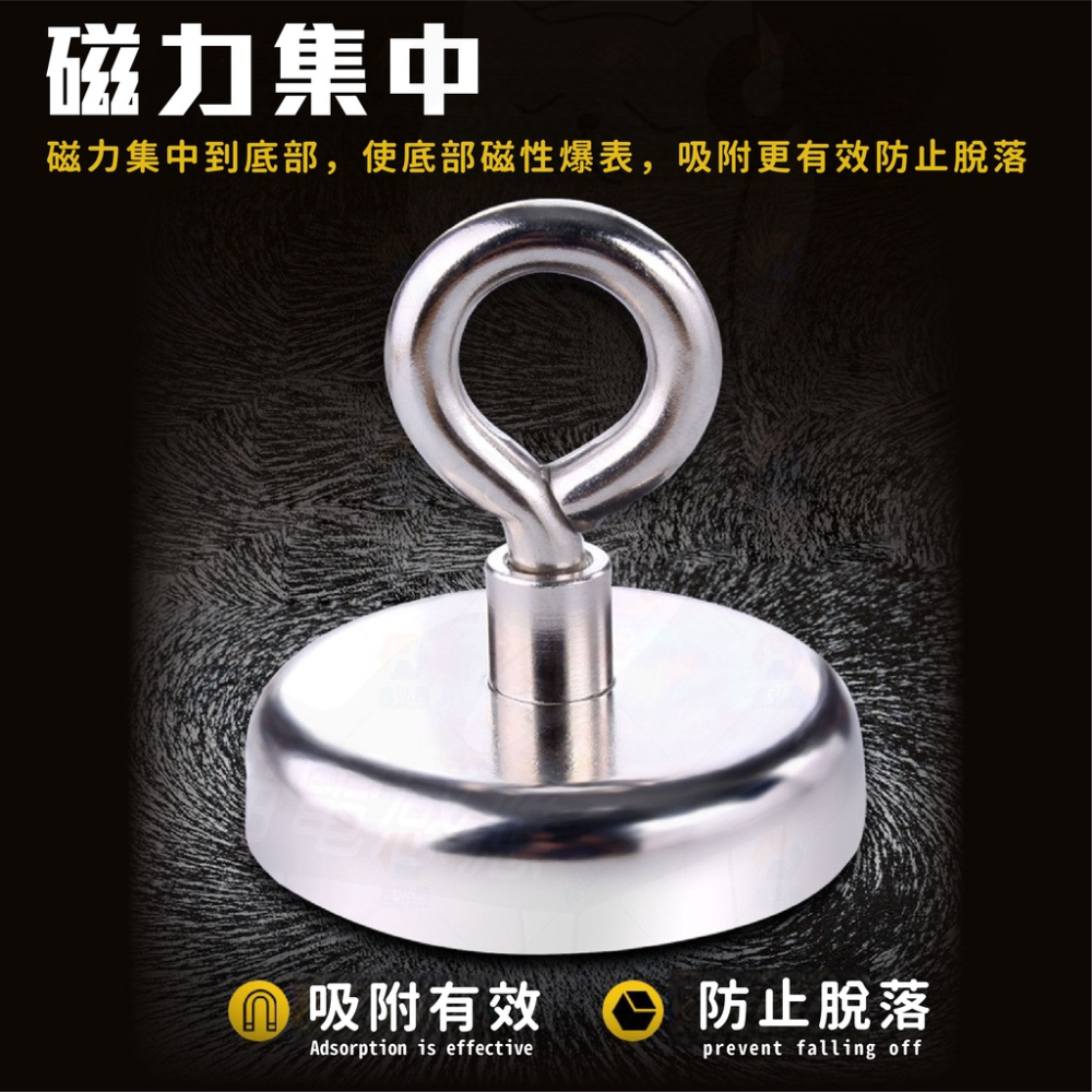 羊眼強磁掛勾 強力磁鐵掛勾 【24H出貨】 [可對吸磁鐵] 露營掛勾 羊眼勾 釹鐵硼強磁 磁吸掛鉤 磁性掛鈎-細節圖2