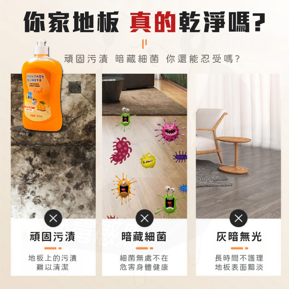 地板清潔劑  [24H發貨][台灣現貨] 清潔劑 橙油精華 速效去汙劑 清潔首選 家用清潔劑 進口地板清潔劑 木地板清潔-細節圖2