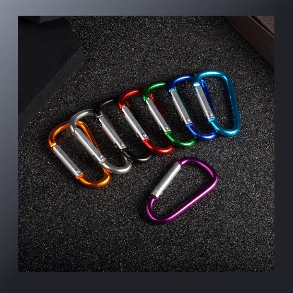 鋁合金 登山扣【台灣現貨】[快速發貨] D型扣 扣環 鑰匙扣 D字扣 快掛扣 水瓶扣 登山包扣具 露營 登山 戶外 居家-細節圖7