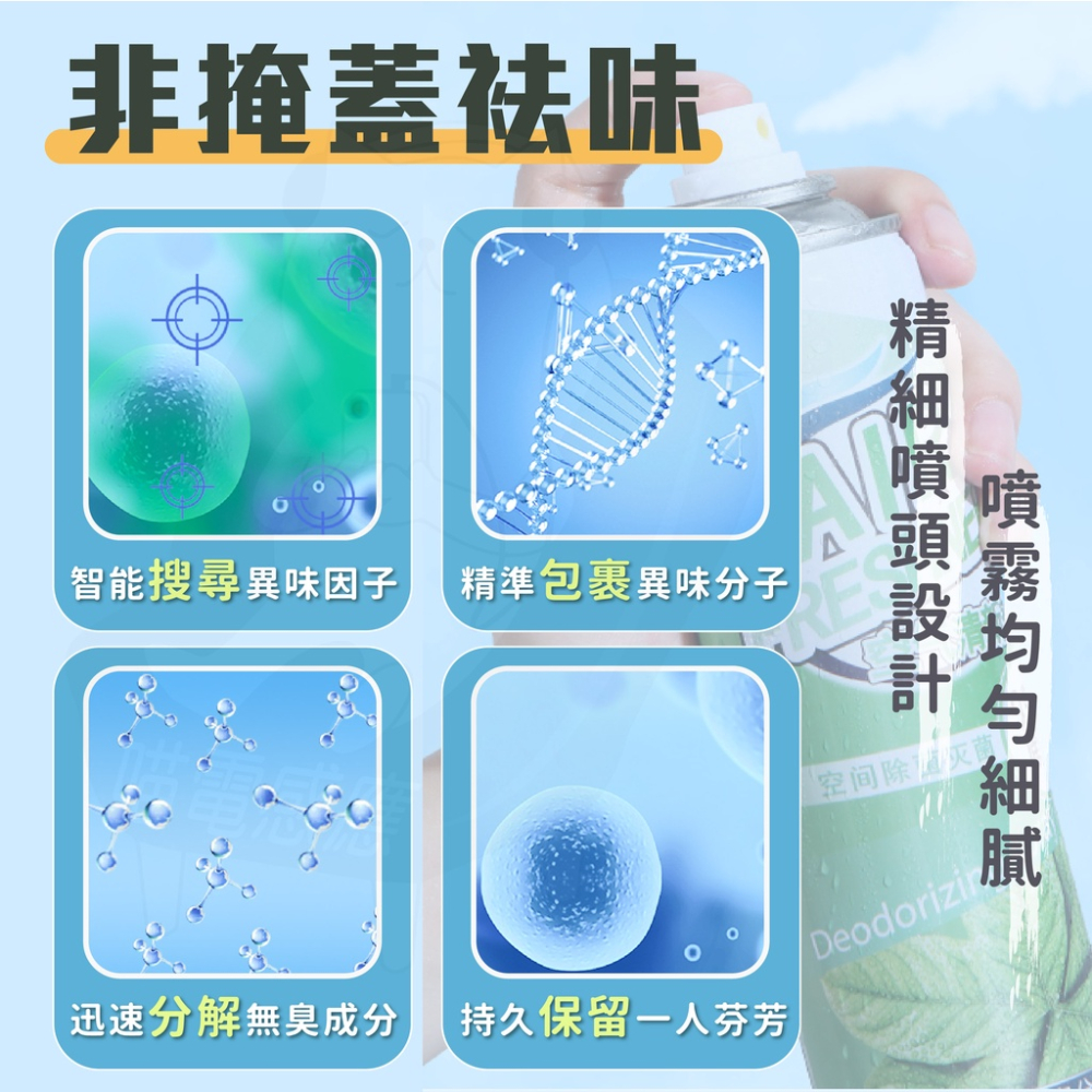 汽車除臭 空氣清新劑【台灣現貨】[快速到貨] 汽車除臭噴霧 除臭噴霧 噴霧 空氣淨化 除煙味 車用 廁所 寵物 居家生活-細節圖3