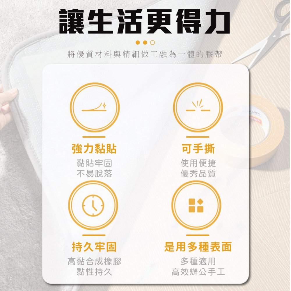 [獨立包裝] 雙面膠 無痕網格雙面膠 雙面膠帶 【24H出貨】 網格雙面膠 布基膠帶 透明膠帶 無痕雙面膠 無痕膠帶-細節圖2
