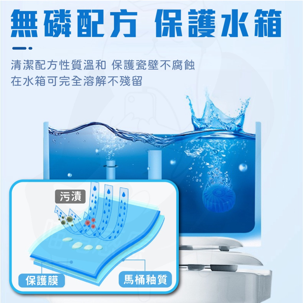 潔廁靈 藍泡泡 【台灣現貨24H發貨】廁所芳香 馬桶清潔 馬桶清潔錠 馬桶自動清潔劑 廁所除臭 居家生活-細節圖4