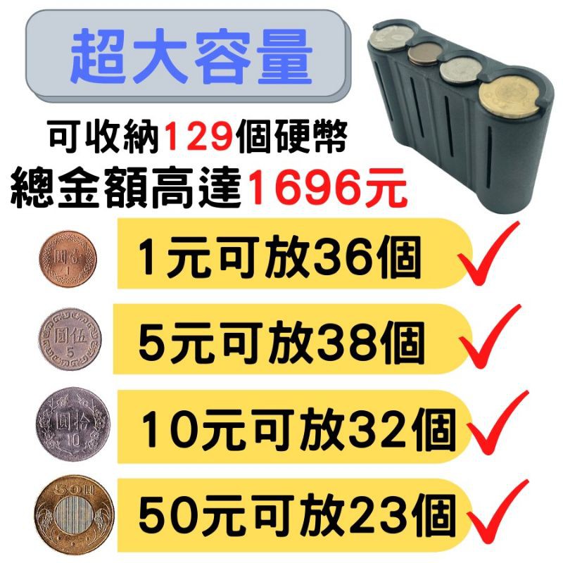 零錢盒 ♥️現貨 🇹🇼台灣製造 零錢收納盒 找錢神器 可裝129個零錢 開模製造 品質一等一 無塑膠味 居家生活-細節圖7