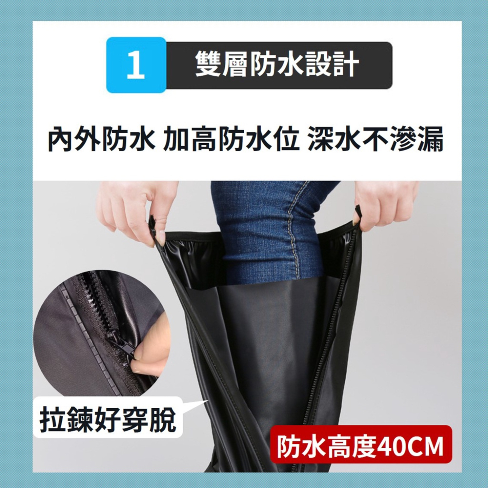 雨鞋套 鞋套 防水鞋套 防雨鞋套【台灣現貨】鞋套防水 防滑鞋套 鞋套雨鞋套 防雨套 防水鞋 防滑 止滑 黑色 全尺寸-細節圖2