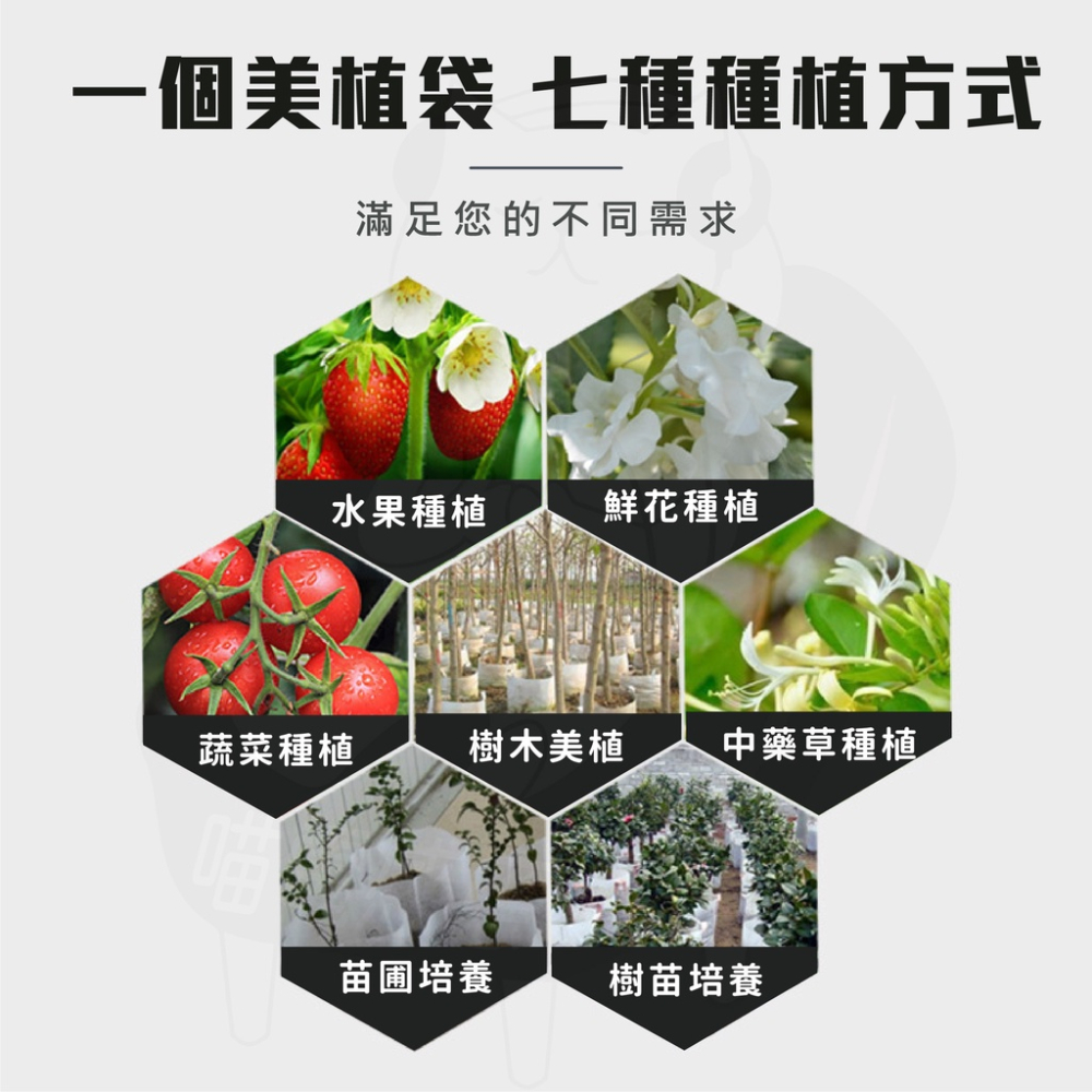 美植袋【台灣現貨24H發貨】(開發票) 種植袋 不織布袋 無紡布袋 手把提袋 無手把種植袋 園藝工具-細節圖3