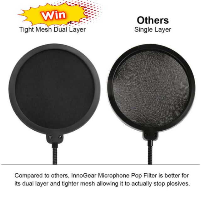 [24h發貨] 錄音防噴罩 [現貨特價]  防噴網 金屬支架防噴罩 電容式麥克風專用 話筒防噴罩 麥克風錄音防噴網-細節圖5