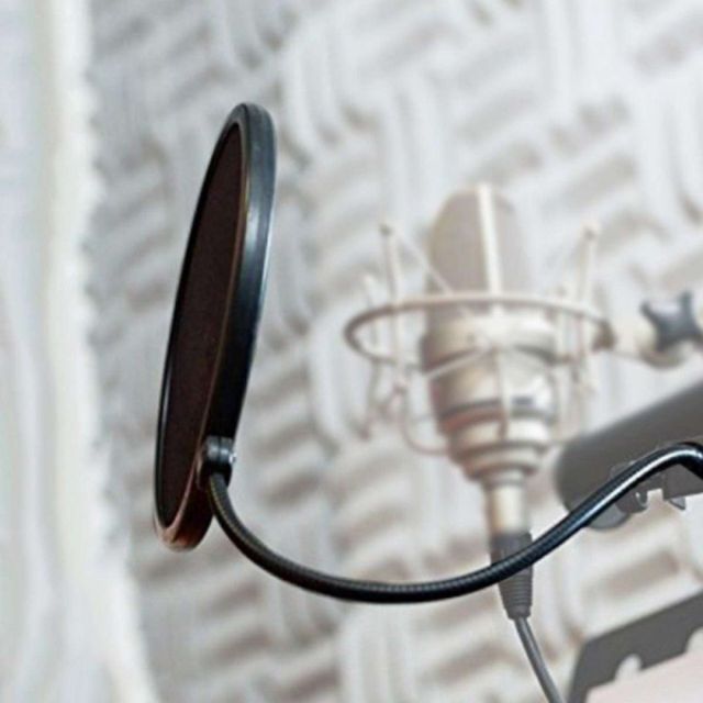 [24h發貨] 錄音防噴罩 [現貨特價]  防噴網 金屬支架防噴罩 電容式麥克風專用 話筒防噴罩 麥克風錄音防噴網-細節圖7