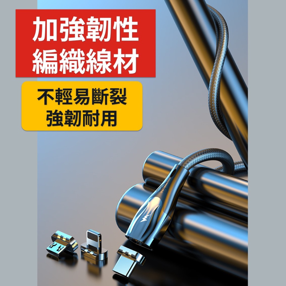 磁吸充電線【台灣現貨】[品質保證] 5A 手機充電線 編織充電線 快充線 數據線 充電線 TypeC 蘋果 安卓 充電-細節圖6