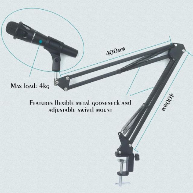 現貨特價 NB-35 懸臂支架 防震架 另有 防噴罩網 V8聲卡 BM800麥克風 幻象電源-細節圖6