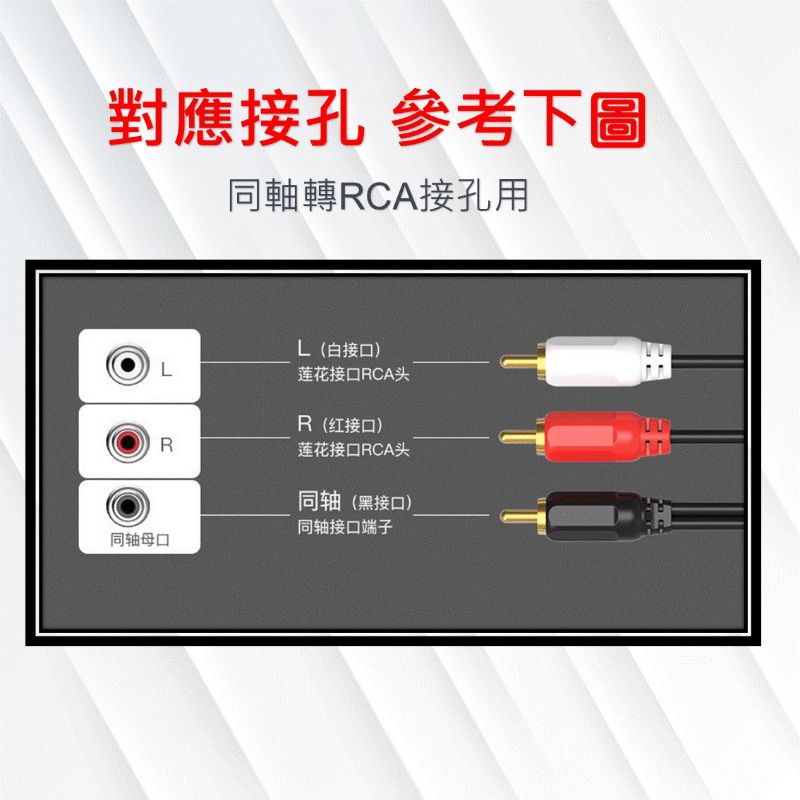 RCA蓮花頭音頻一分二線 1米 訊號線 [台灣現貨] 24H出貨 同軸線轉RCA線 單蓮花轉雙蓮花RCA-細節圖5