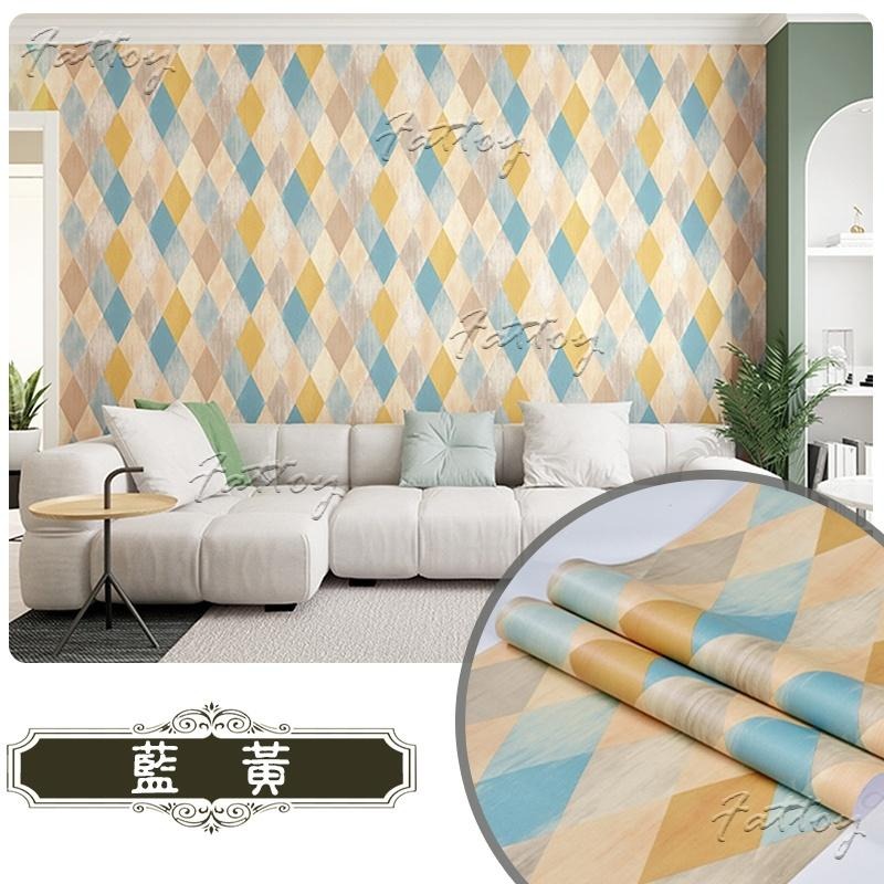 美式復古風自黏壁紙 PVC防水壁紙 英式復古裝修 刷舊壁紙-細節圖5