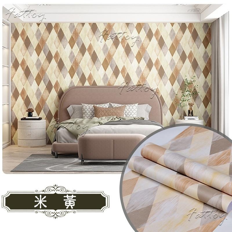 美式復古風自黏壁紙 PVC防水壁紙 英式復古裝修 刷舊壁紙-細節圖6