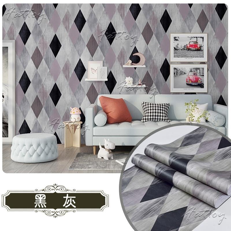 美式復古風自黏壁紙 PVC防水壁紙 英式復古裝修 刷舊壁紙-細節圖7