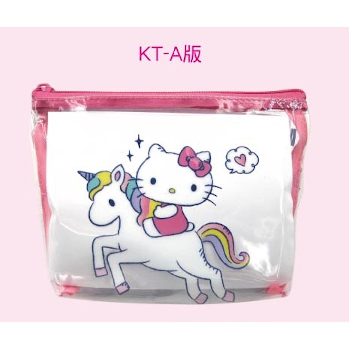三麗鷗KT透明T型筆袋 鉛筆盒 化妝包 特價出清-規格圖2