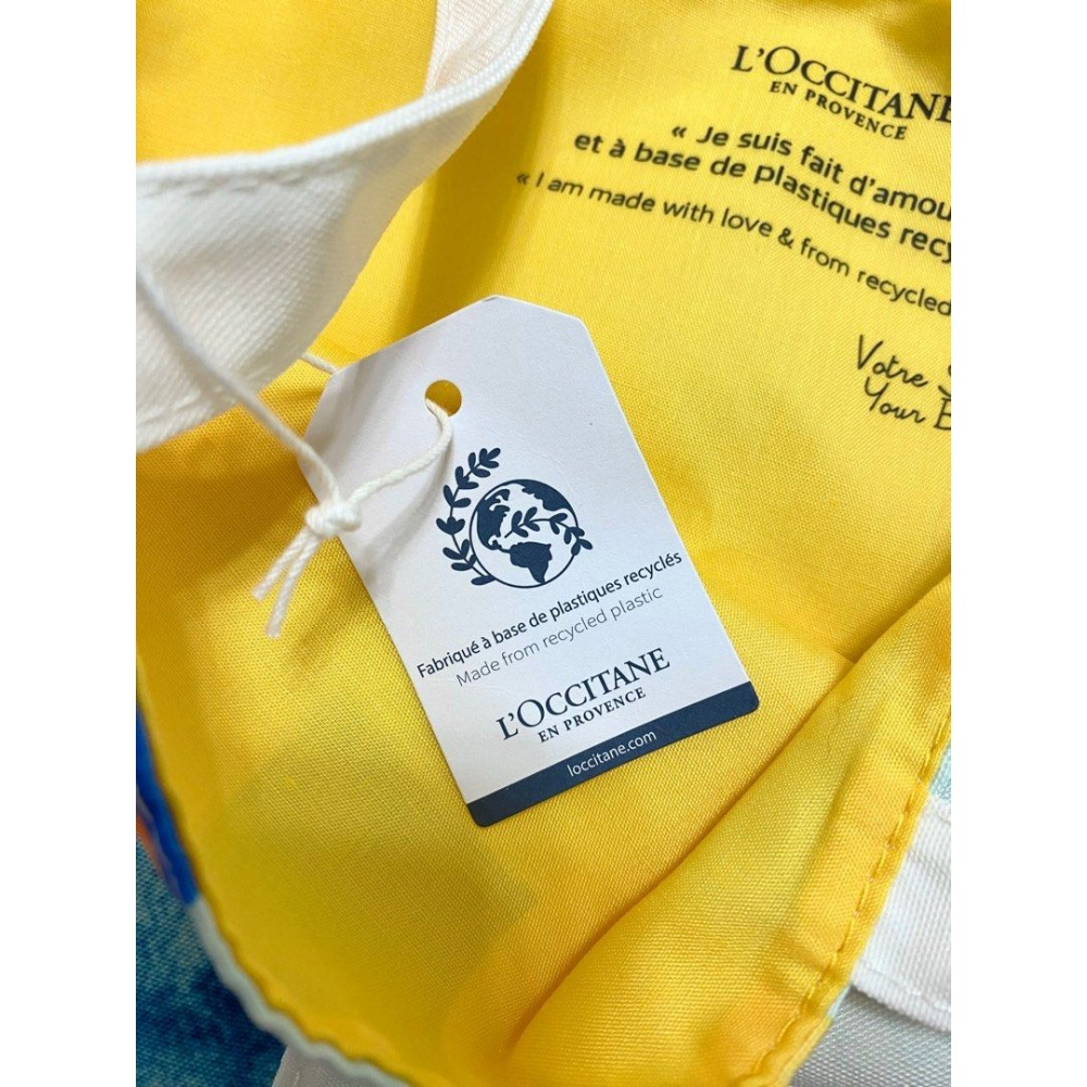 【全新】L＇OCCITANE 歐舒丹 繽紛撞色托特袋 LTWY0267-細節圖4
