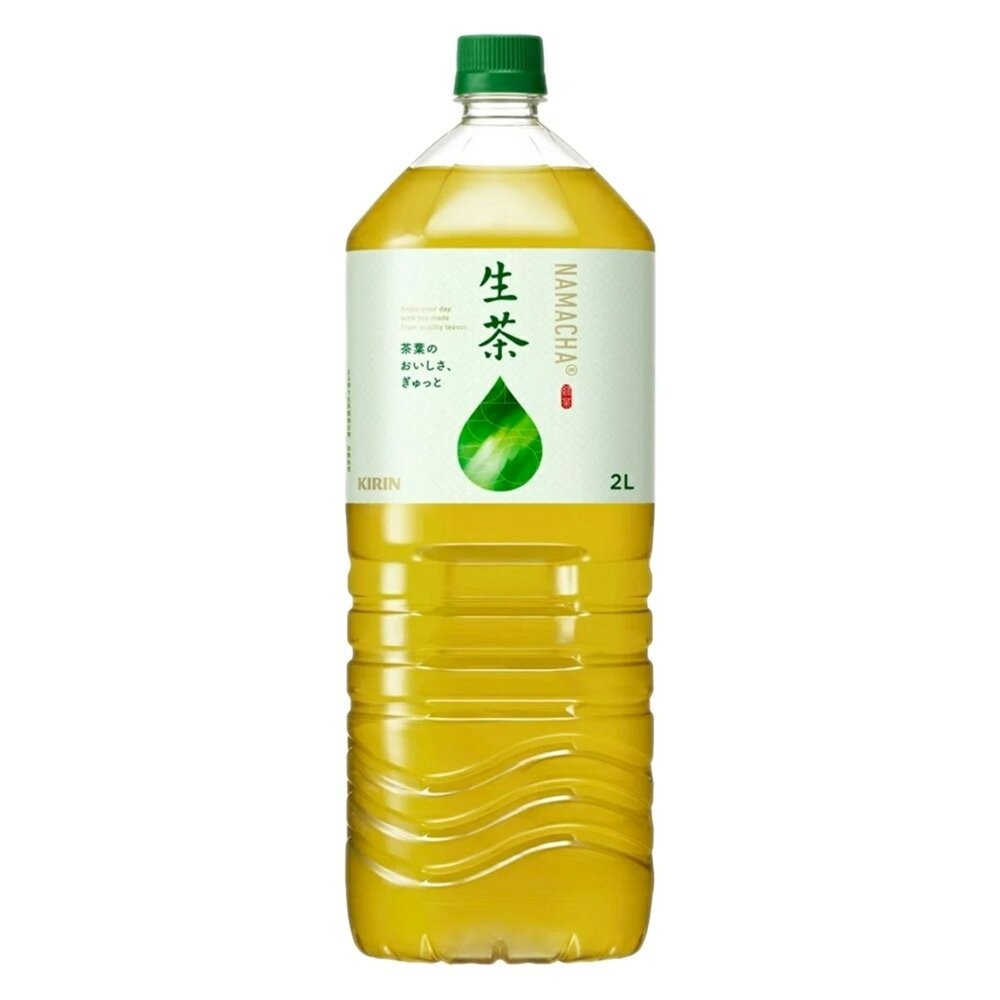 日本Kirin 麒麟大罐生茶 2L/瓶 無糖綠茶 無糖茶-細節圖2